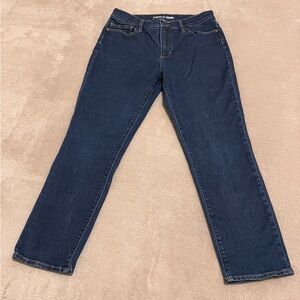 Lands’ End High Rise Slim Ankle Jeans Sz 12 NWOT